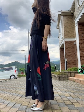 「AMERI」｜「アイテム（腕時計）」を使った、ayachibiさん（レディース・152cm）の春コーディネート