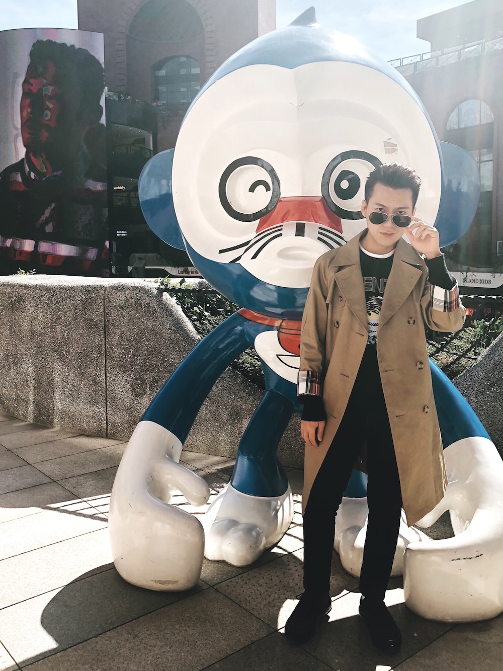 「UNIQLO」｜「UNIQLOのアイテム（トレンチコート、その他）」を使った、饼干流さん（メンズ・173cm）の冬コーディネートの1枚目の写真