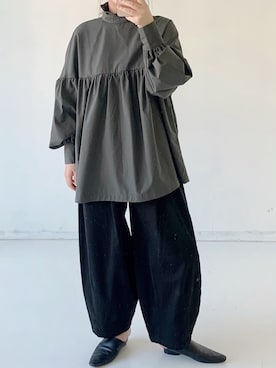 「Libra Cue（リブラ キュー）のアイテム（パンツ）」を使った、Libra Cue_abeさん（レディース・158cm）の夏コーディネート
