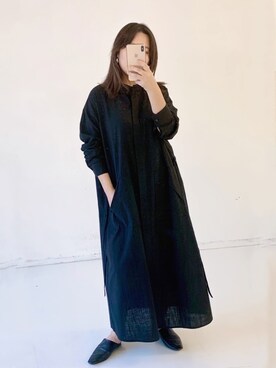 「Libra Cue（リブラ キュー）のアイテム（ワンピース）」を使った、Libra Cue_abeさん（レディース・158cm）の夏コーディネート