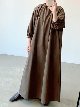 「Libra Cue（リブラ キュー）のアイテム（ワンピース）」を使った、Libra Cue_abeさん（レディース・158cm）の夏コーディネート