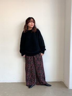 「Libra Cue（リブラ キュー）のアイテム（パンツ）」を使った、Libra Cue_abeさん（レディース・158cm）の秋コーディネート