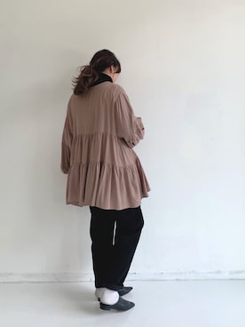 「Libra Cue（リブラ キュー）のアイテム（パンツ）」を使った、Libra Cue_abeさん（レディース・158cm）の冬コーディネート