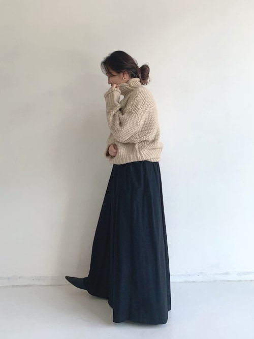relacher - KARINE キャリーヌ　セーター　ニット　ブラック　F eaffron-6.jpg