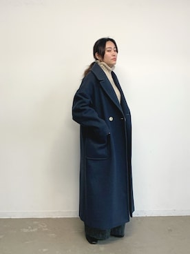 「Libra Cue（リブラ キュー）のアイテム（ジャケット/アウター）」を使った、Libra Cue_abeさん（レディース・158cm）の冬コーディネート