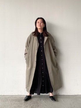 「Libra Cue（リブラ キュー）のアイテム（ジャケット/アウター）」を使った、Libra Cue_abeさん（レディース・158cm）の春コーディネート