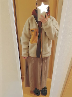 「PENDLETON（ペンドルトン）のアイテム（スカート）」を使った、occaさんさん（レディース・161cm）の冬コーディネート