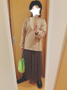 「夢展望（ユメテンボウ）のアイテム（ハンチング/ベレー帽）」を使った、occaさんさん（レディース・161cm）の秋コーディネート