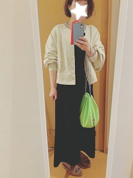 「スエット」｜「アイテム（ワンピース/ドレス）」を使った、occaさんさん（レディース・161cm）の春コーディネート