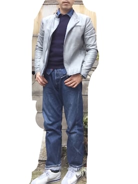 「ドラフトリーバイス」｜エースさん（メンズ・170cm）の冬コーディネート