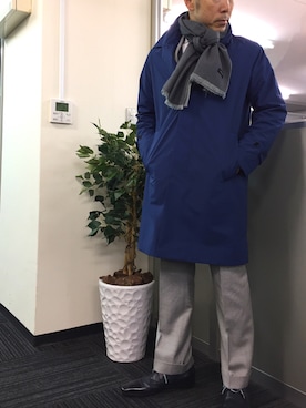 「春コート」｜エースさん（メンズ・170cm）の春コーディネート