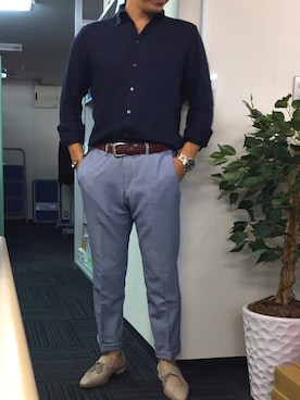 「INTERESSA（インテレッサ）のアイテム」を使った、エースさん（メンズ・170cm）の夏コーディネート