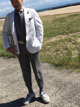 「※RECENCY OF MINE（リーセンシィ オブ マイン）のアイテム」を使った、エースさん（メンズ・170cm）の秋コーディネート