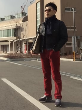 「JOSEPH（ジョセフ）のアイテム（ジャケット/アウター）」を使った、エースさん（メンズ・170cm）の冬コーディネート