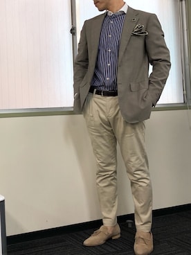 「INTERESSA（インテレッサ）のアイテム」を使った、エースさん（メンズ・170cm）の夏コーディネート