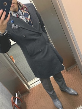 「※RECENCY OF MINE（リーセンシィ オブ マイン）のアイテム」を使った、エースさん（メンズ・170cm）の冬コーディネート