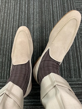 「Santoni（サントーニ）のアイテム（シューズ）」を使った、エースさん（メンズ・170cm）の春コーディネート
