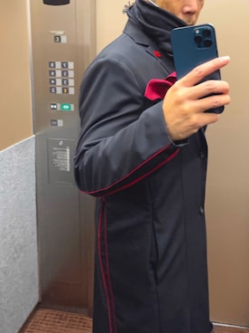 「ato（アトウ）のアイテム（ジャケット/アウター）」を使った、エースさん（メンズ・170cm）の冬コーディネート