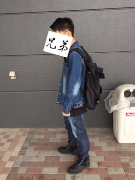 「VISON STREET（ヴィジョン ストリート）のアイテム」を使った、ドナルドさん（メンズ・170cm）の秋コーディネート