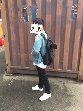 「VISON STREET（ヴィジョン ストリート）のアイテム」を使った、ドナルドさん（メンズ・170cm）の秋コーディネート