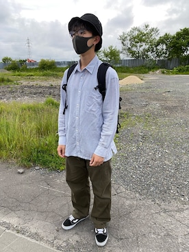 「khaki」｜ドナルドさん（メンズ・172cm）の夏コーディネート
