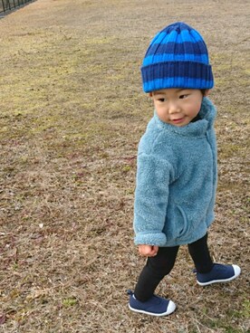 「アイテム（ブルゾン）」を使った、ゆう×いおさん（キッズ・80cm）の冬コーディネート
