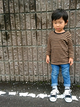 ゆう×いおさん(キッズ・90cm)の秋コーディネート