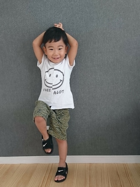 「ツーブロック」｜ゆう×いおさん（キッズ・90cm）の夏コーディネート