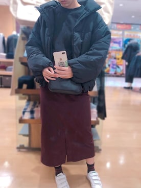 「SEVENDAYS=SUNDAY（セブンデイズサンデイ）のアイテム（ダウンジャケット/コート）」を使った、マイタケさん（レディース・170cm）の冬コーディネート