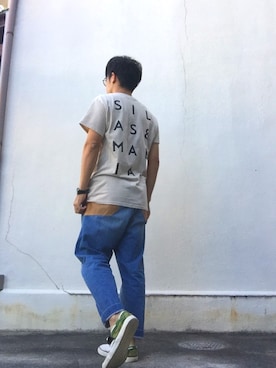 「GDC（ジーディーシー）のアイテム（シューズ）」を使った、takeさん（メンズ・170cm）の秋コーディネート