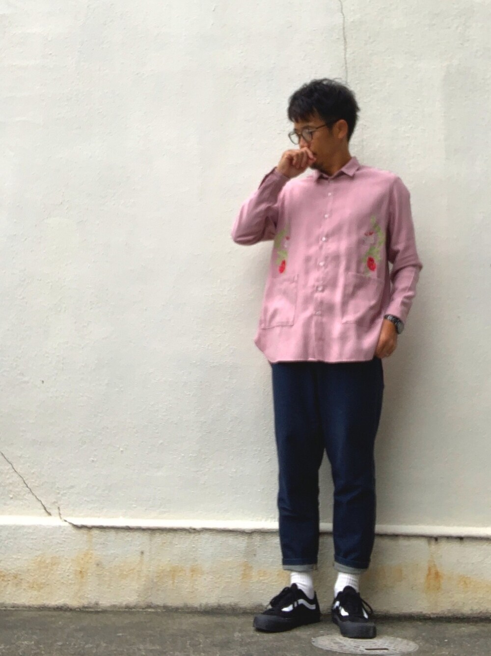 takeさんの「rehacer : Flower Bloom Wide Shirt（rehacer）」を使ったコーディネート