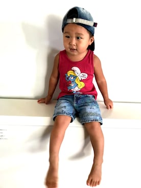 「JOEY HYSTERIC（ジョーイヒステリック）のアイテム」を使った、Rさん（キッズ・90cm）の夏コーディネート