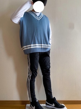 「REPIDO（リピード）のアイテム（パンツ）」を使った、ヨッシーさん（メンズ・168cm）の春コーディネート
