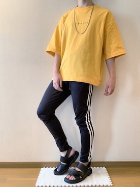 「REPIDO（リピード）のアイテム（パンツ）」を使った、ヨッシーさん（メンズ・168cm）の夏コーディネート