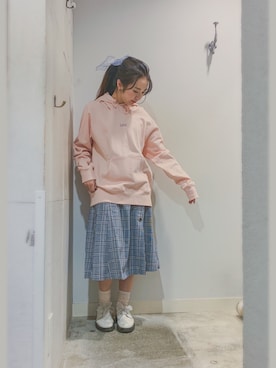「ポニーテール」｜こりんさん（レディース・153cm・20代）の冬コーディネート