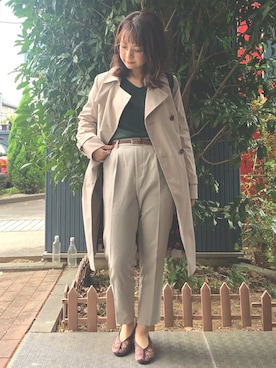 「Lattice（Lattice）のアイテム（シューズ）」を使った、こりんさん（レディース・153cm）の秋コーディネート