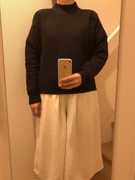 「and R（アンドアール）のアイテム（セットアップ）」を使った、mi_hoさん（レディース・157cm）の秋コーディネート