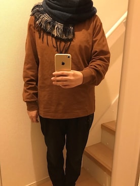 「Tamaki niime（タカミニーメ）のアイテム」を使った、mi_hoさん（レディース・157cm）の冬コーディネート