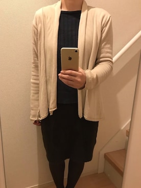 「and R（アンドアール）のアイテム（セットアップ）」を使った、mi_hoさん（レディース・157cm）の冬コーディネート