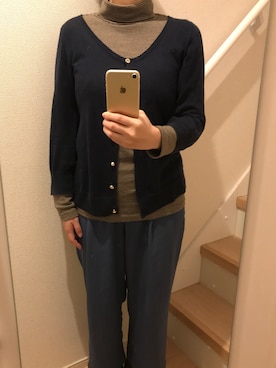 「UNIQLO（ユニクロ）のアイテム（セットアップ）」を使った、mi_hoさん（レディース・157cm）の春コーディネート