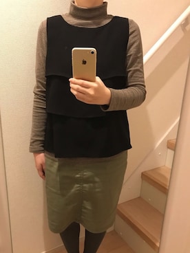 「A part by（アパートバイ）のアイテム（セットアップ）」を使った、mi_hoさん（レディース・157cm）の春コーディネート