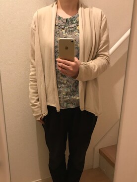 「A part by（アパートバイ）のアイテム（セットアップ）」を使った、mi_hoさん（レディース・157cm）の春コーディネート