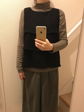 「A part by（アパートバイ）のアイテム（セットアップ）」を使った、mi_hoさん（レディース・157cm）の春コーディネート