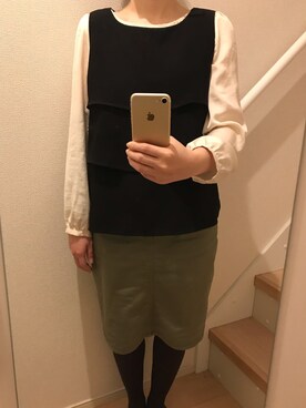 「A part by（アパートバイ）のアイテム（セットアップ）」を使った、mi_hoさん（レディース・157cm）の春コーディネート