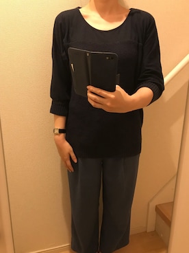 「UNIQLO（ユニクロ）のアイテム（セットアップ）」を使った、mi_hoさん（レディース・157cm）の夏コーディネート