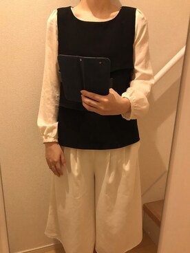 「A part by（アパートバイ）のアイテム（セットアップ）」を使った、mi_hoさん（レディース・157cm）の夏コーディネート