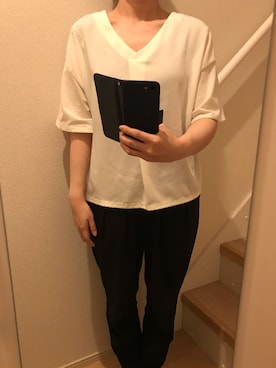 「A part by（アパートバイ）のアイテム（セットアップ）」を使った、mi_hoさん（レディース・157cm）の夏コーディネート