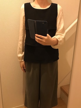 「A part by（アパートバイ）のアイテム（セットアップ）」を使った、mi_hoさん（レディース・157cm）の夏コーディネート