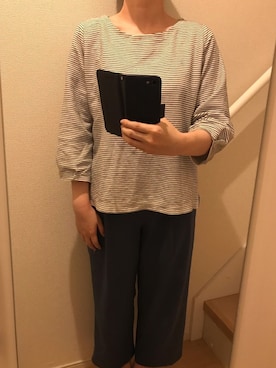 「マリン」｜「アイテム（セットアップ）」を使った、mi_hoさん（レディース・157cm）の夏コーディネート