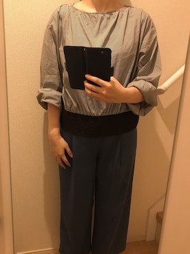 「UNIQLO（ユニクロ）のアイテム（セットアップ）」を使った、mi_hoさん（レディース・157cm）の夏コーディネート